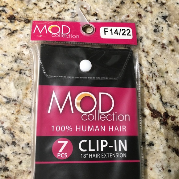 NWT 7-PC 18” CLIP-IN BLONDE HAIR EXTENSIONS - Picture 4 of 6